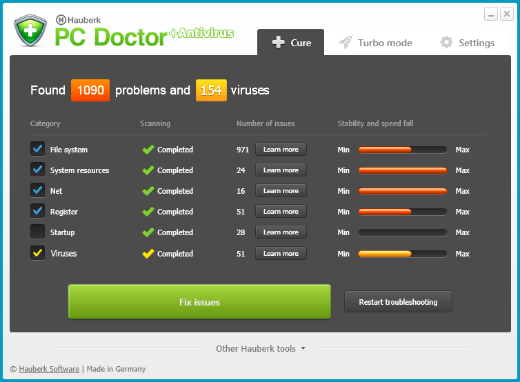 Hauberk PC Doctor Screenshot